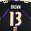 Autographed/Signed John Brown Baltimore Black Football Jersey JSA COA