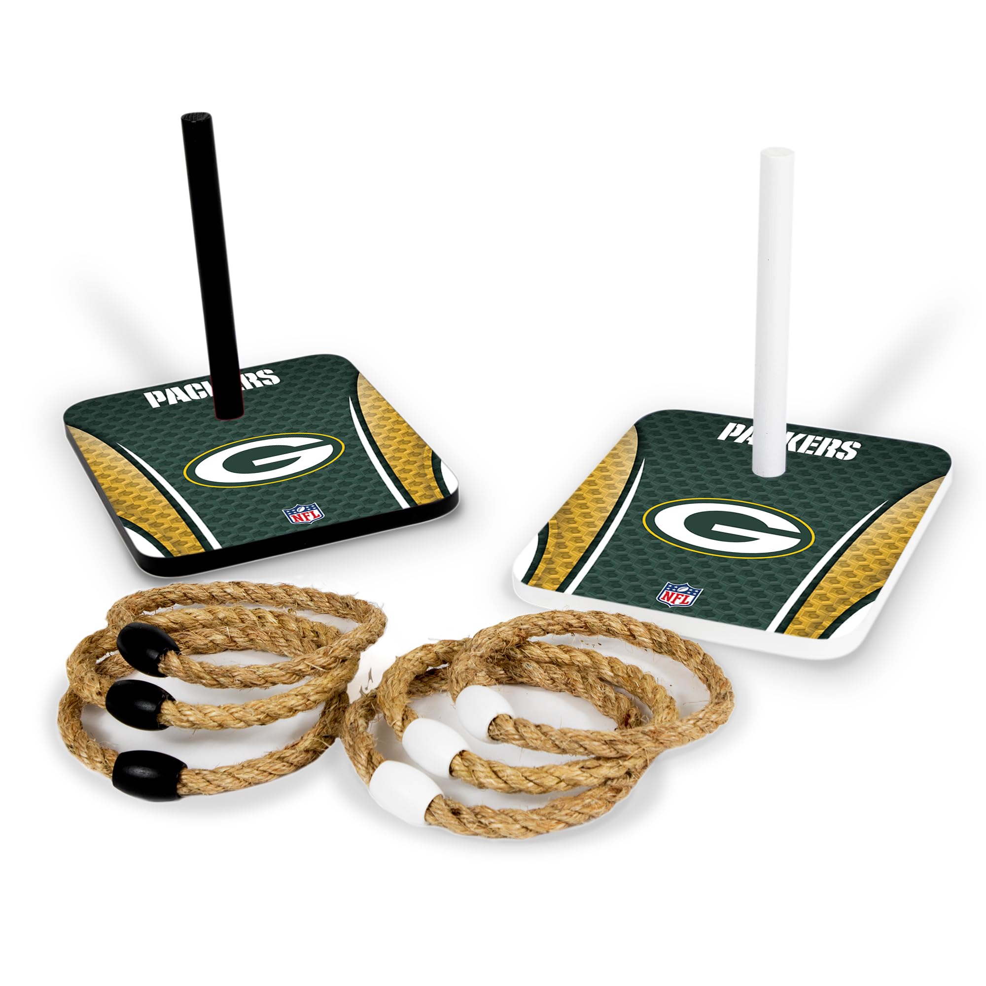 Wild Sports NFL Quoits Set with Direct Print HD Team Graphics – Tailgate Ring Toss Game – Great Gift for Any Football Fan! Ring Toss Family Outdoor Games for The Beach, BBQ, or Tailgate Party - Sports Collectibles, Sports Memorabilia, Sports Fan Shop, Sports Gifts
