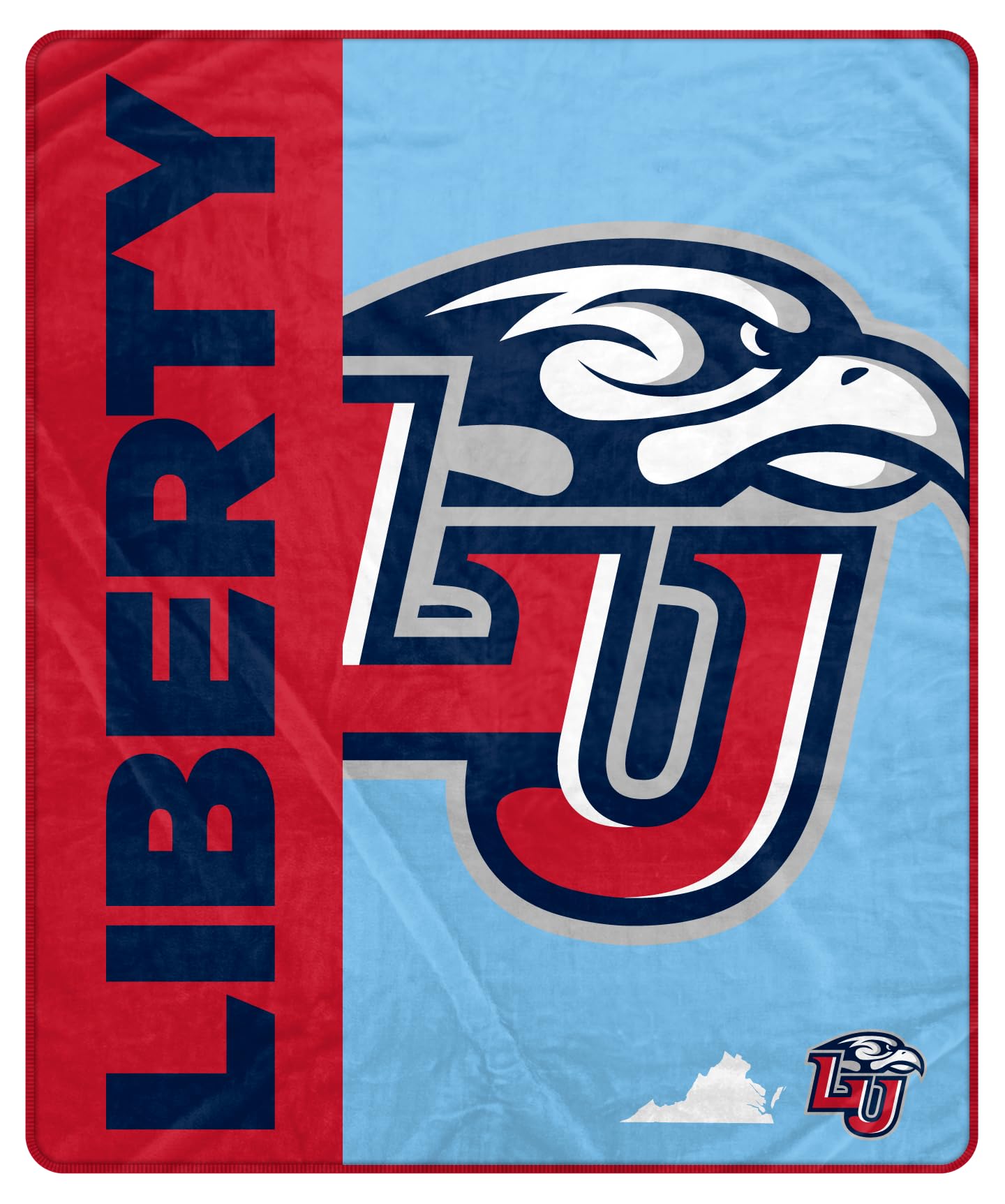 Proformance Home NCAA Liberty Flames Endzone Ultra Soft Tailgate Throw - Sports Gifts, Sports Memorabilia, Sports Collectibles, Fan Shop