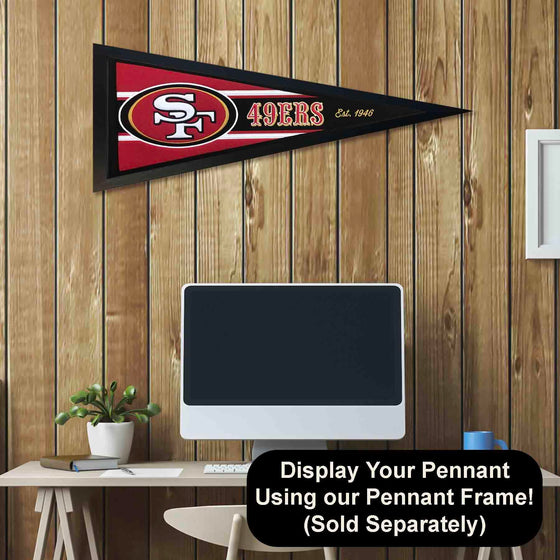 WinCraft San Francisco 49ers Embroidered and Sewn Pennant - Sports Collectibles, Sports Memorabilia, Sports Fan Shop, Sports Gifts
