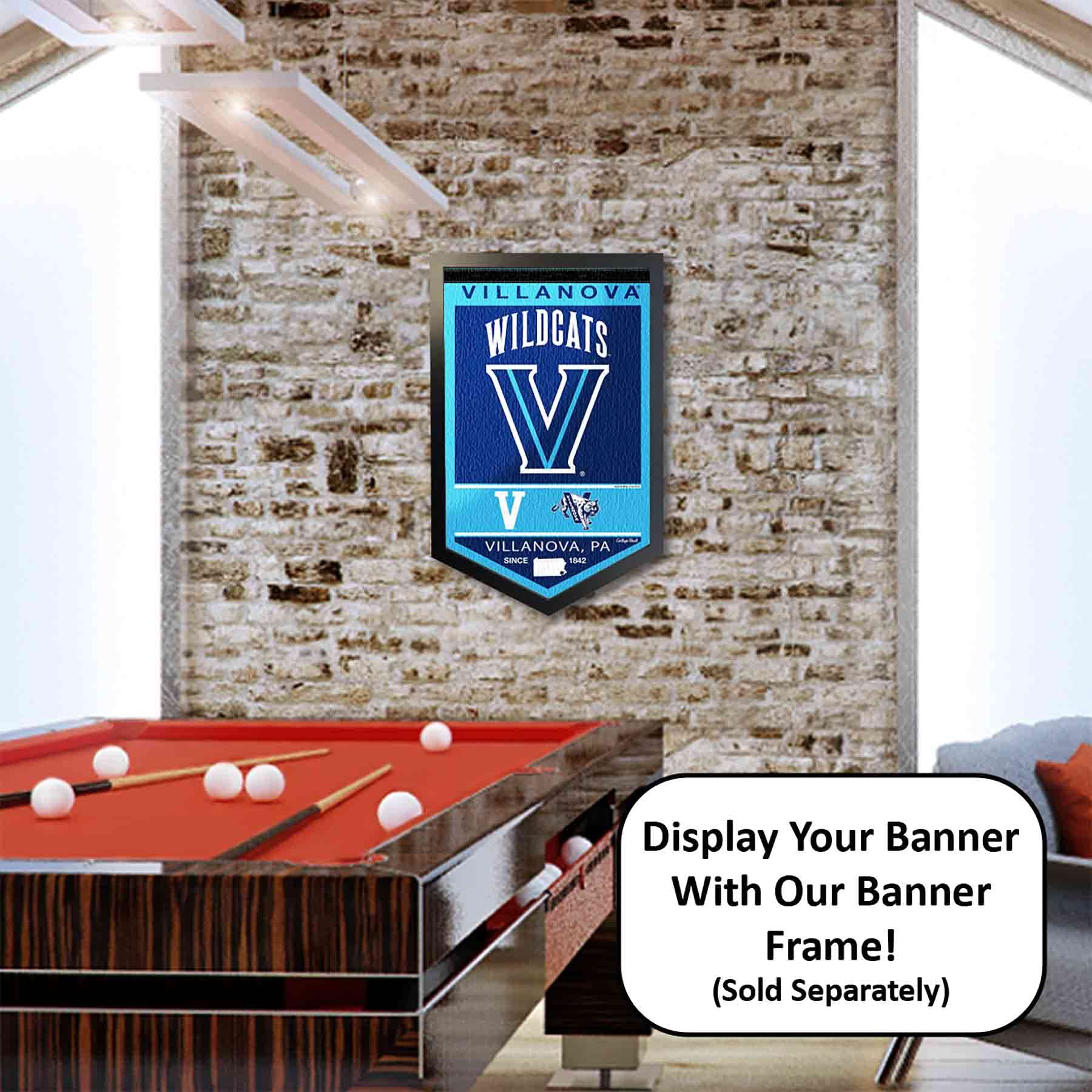 College Flags & Banners Co. Villanova Wildcats Heritage History Banner Pennant - Sports Collectibles, Sports Memorabilia, Sports Fan Shop, Sports Gifts