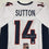Autographed/Signed Courtland Sutton Denver White Football Jersey JSA COA