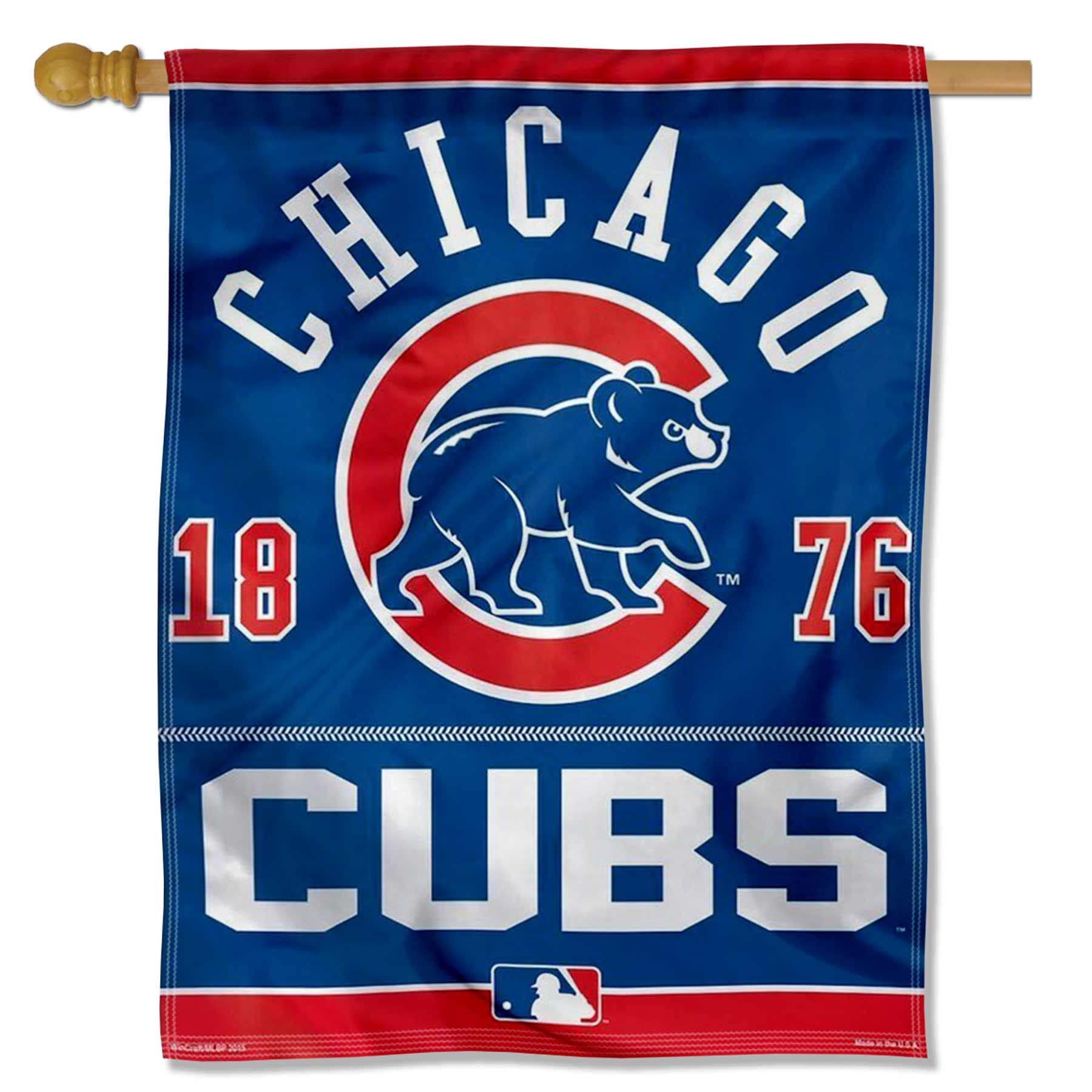 WinCraft Chicago Baseball Polyester House Banner Flag - Sports Collectibles, Sports Memorabilia, Sports Fan Shop, Sports Gifts