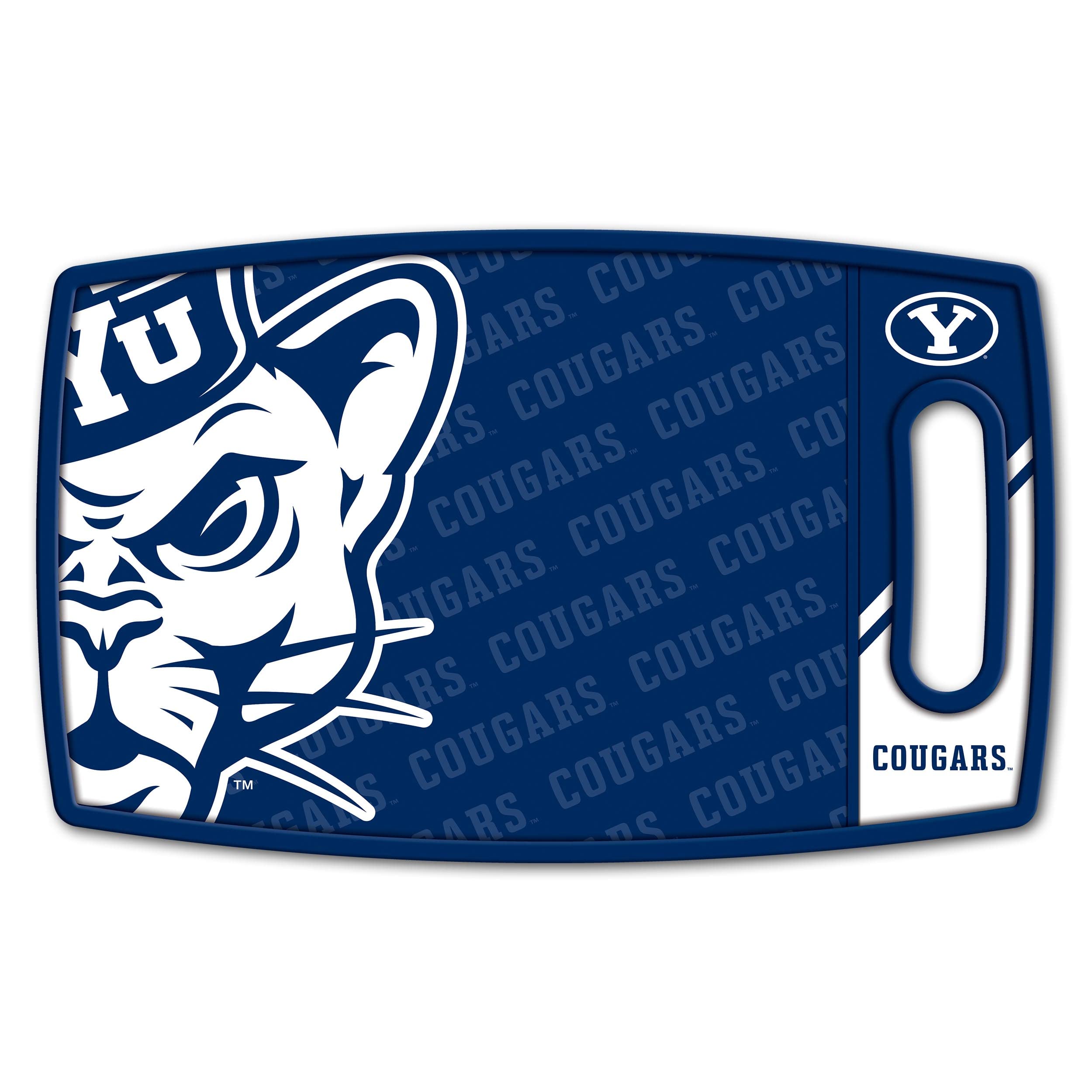YouTheFan NCAA BYU Cougars Logo Series Cutting Board - Sports Collectibles, Sports Memorabilia, Sports Fan Shop, Sports Gifts
