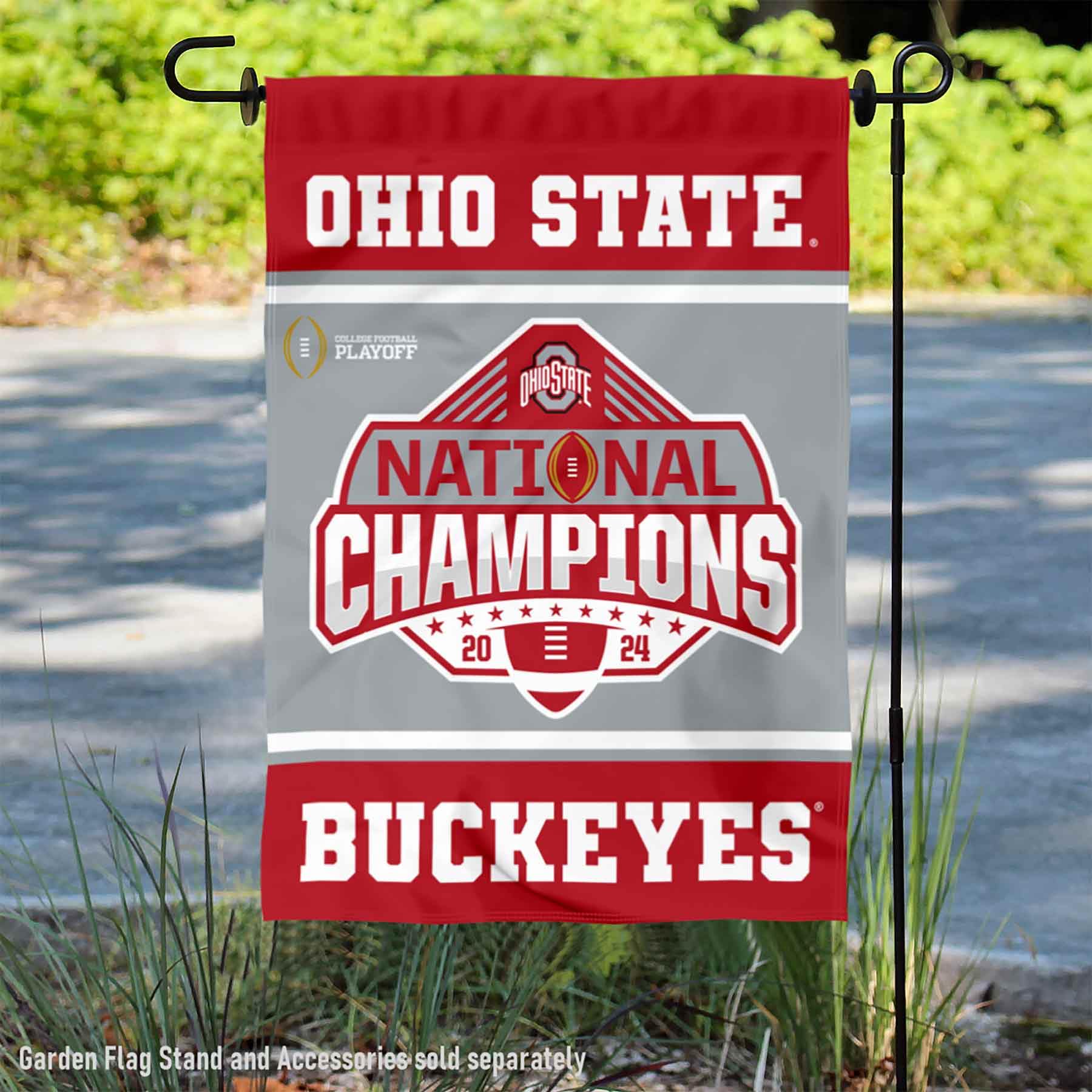 Ohio State Buckeyes 2024 National Champs Double Sided Garden Banner Flag - Sports Collectibles, Sports Memorabilia, Sports Fan Shop, Sports Gifts
