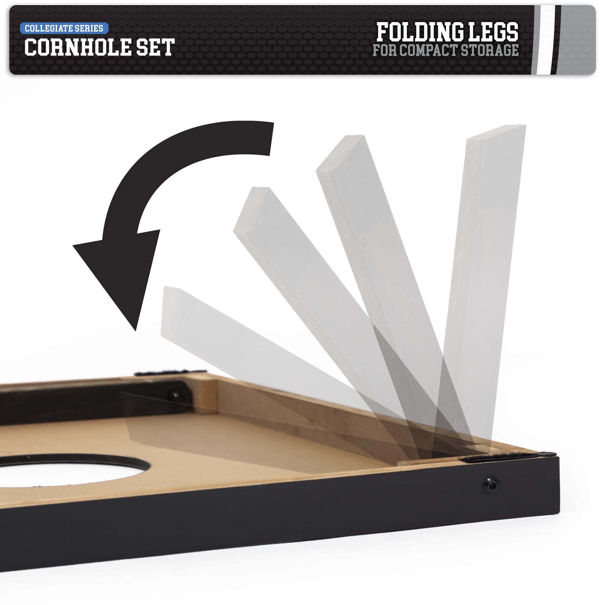 Wild Sports 2'x3' MDF Wood NCAA College Utah Utes Cornhole Set - Gray Wood Design - Sports Collectibles, Sports Memorabilia, Sports Fan Shop, Sports Gifts
