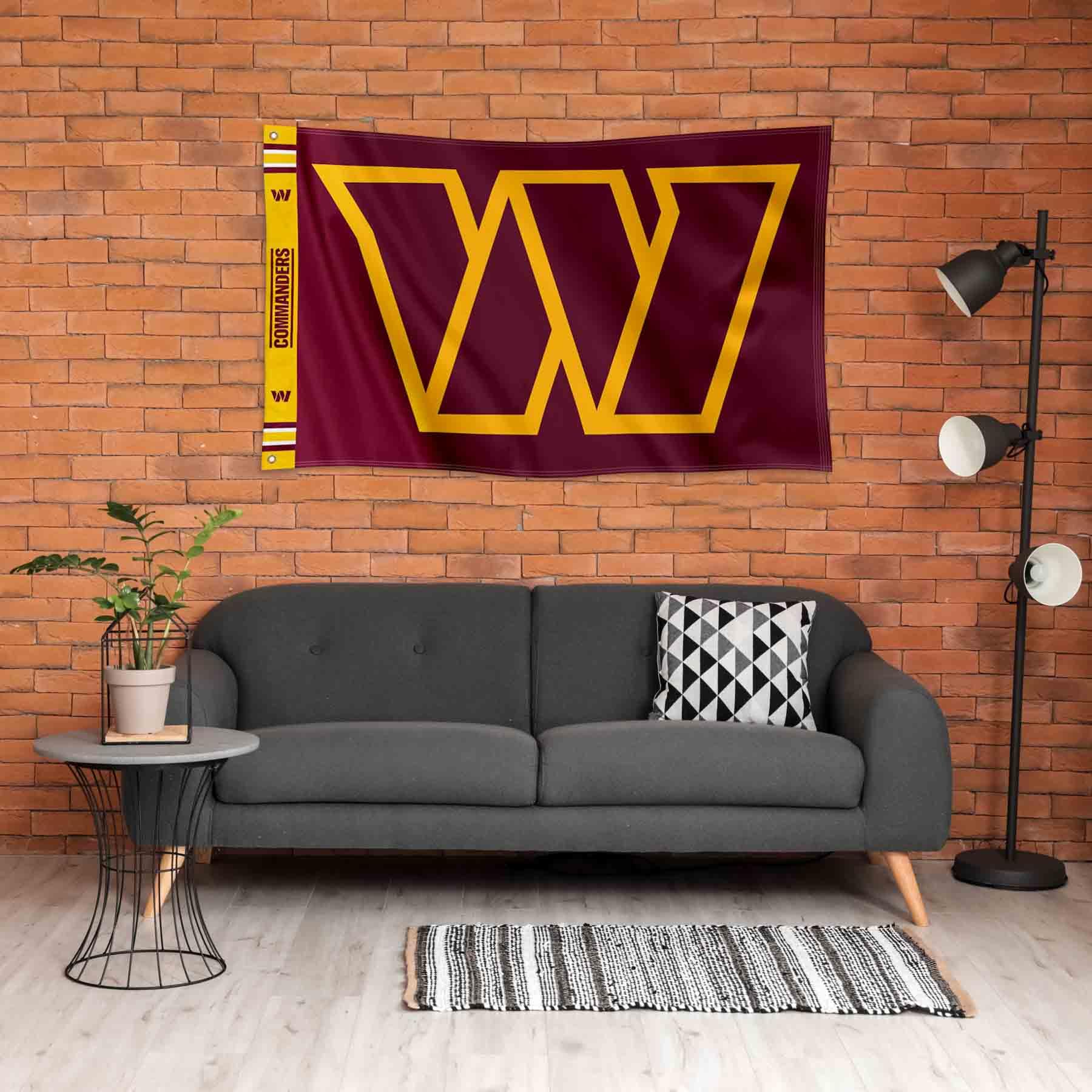 WinCraft Washington Commanders Printed Header 3x5 Foot Banner Flag - Sports Collectibles, Sports Memorabilia, Sports Fan Shop, Sports Gifts