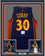 Framed Autographed/Signed Stephen Steph Curry 35x39 Golden State Blue Rookie Basketball Jersey PSA/DNA COA