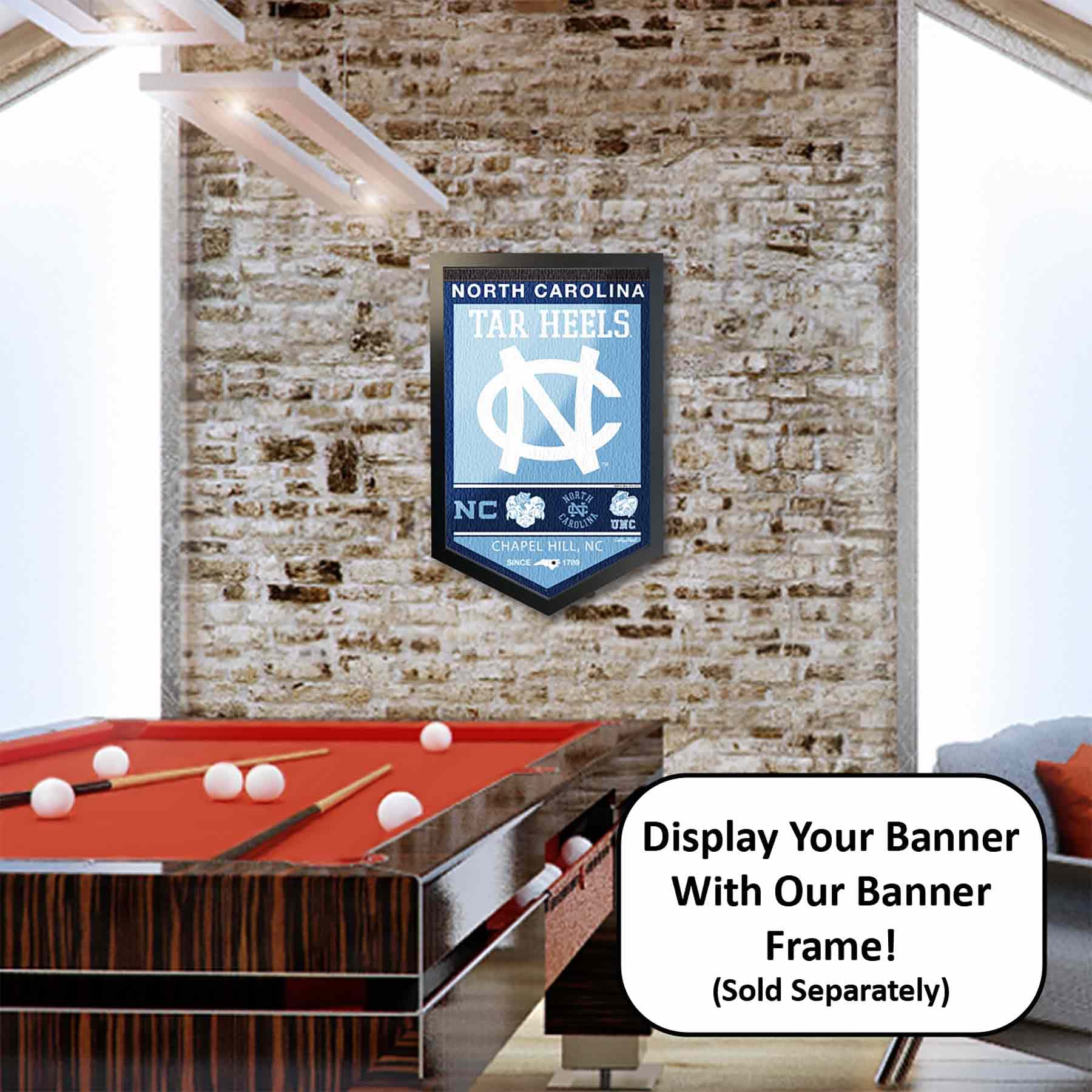 College Flags & Banners Co. UNC Tar Heels Heritage History Banner Pennant - Sports Collectibles, Sports Memorabilia, Sports Fan Shop, Sports Gifts