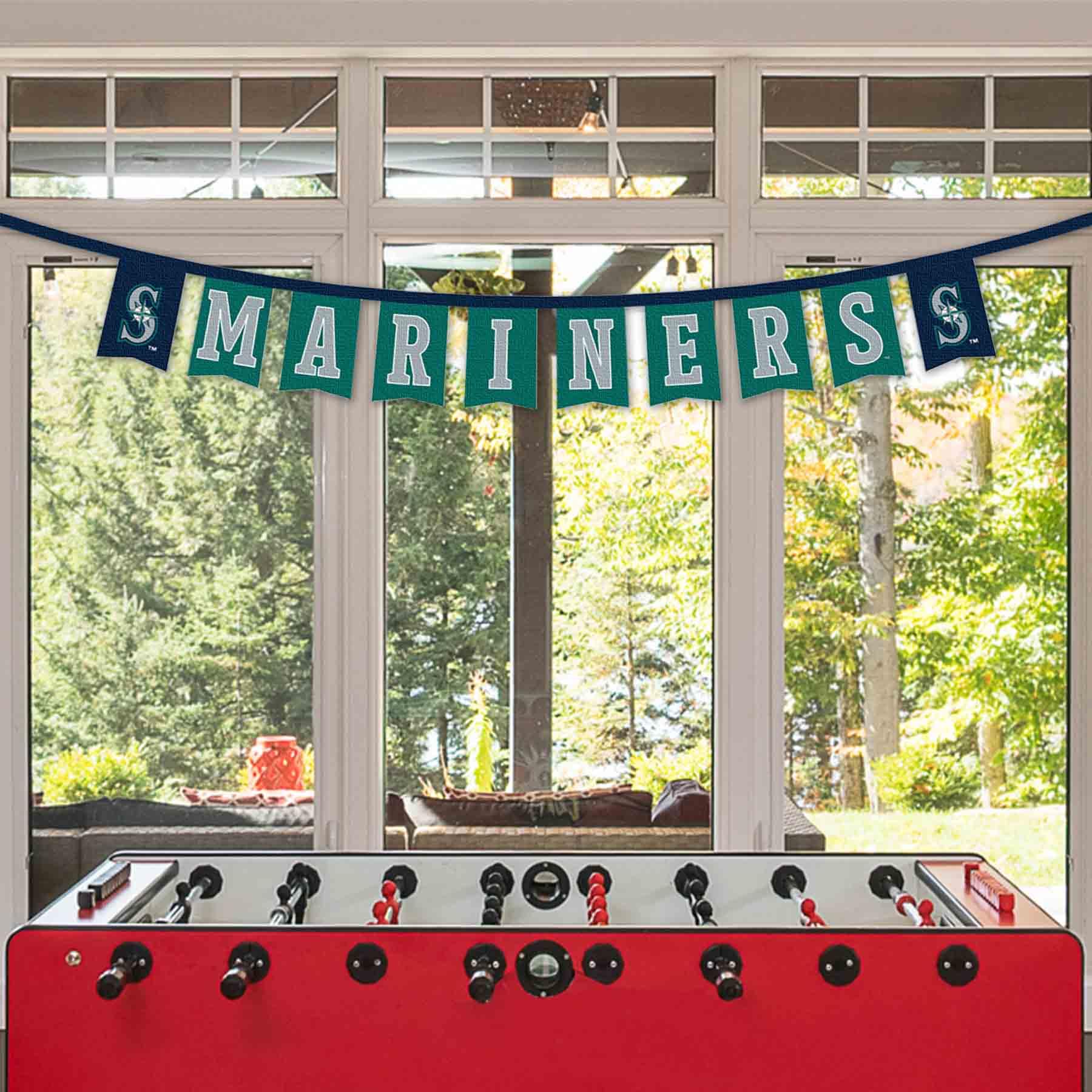 WinCraft Seattle Mariners Banner String Pennant Flags - Sports Collectibles, Sports Memorabilia, Sports Fan Shop, Sports Gifts