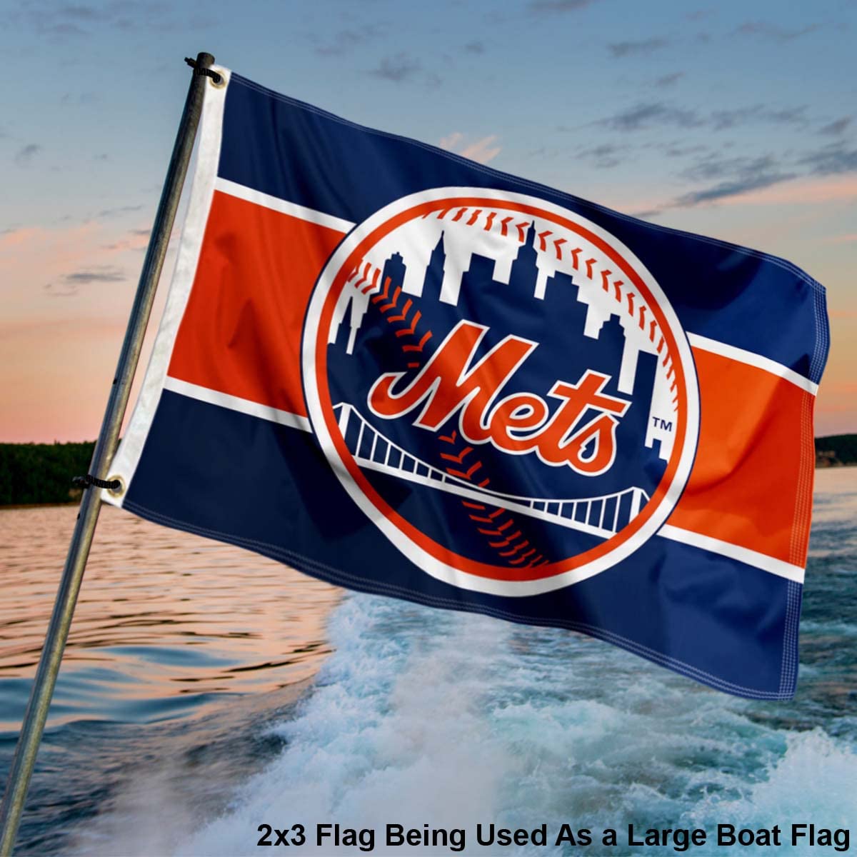 WinCraft New York Mets 2x3 Foot Small Flag - Sports Collectibles, Sports Memorabilia, Sports Fan Shop, Sports Gifts