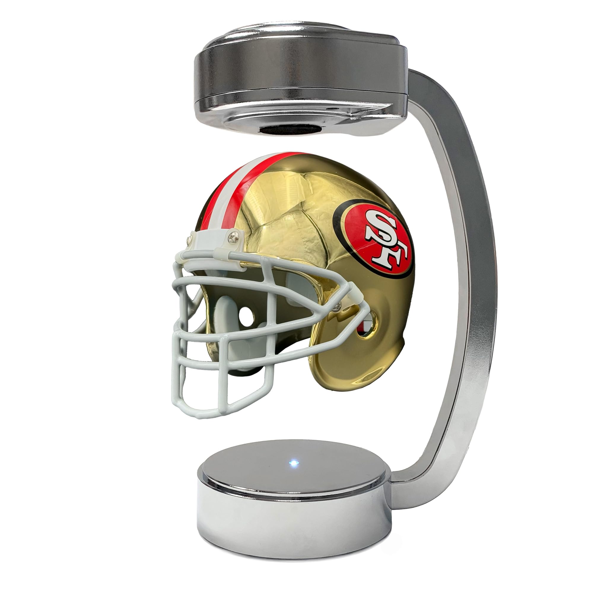 NFL San Francisco 49Ers Mini Metallic Hover Helmet - Sports Gifts, Sports Memorabilia, Sports Collectibles, Fan Shop