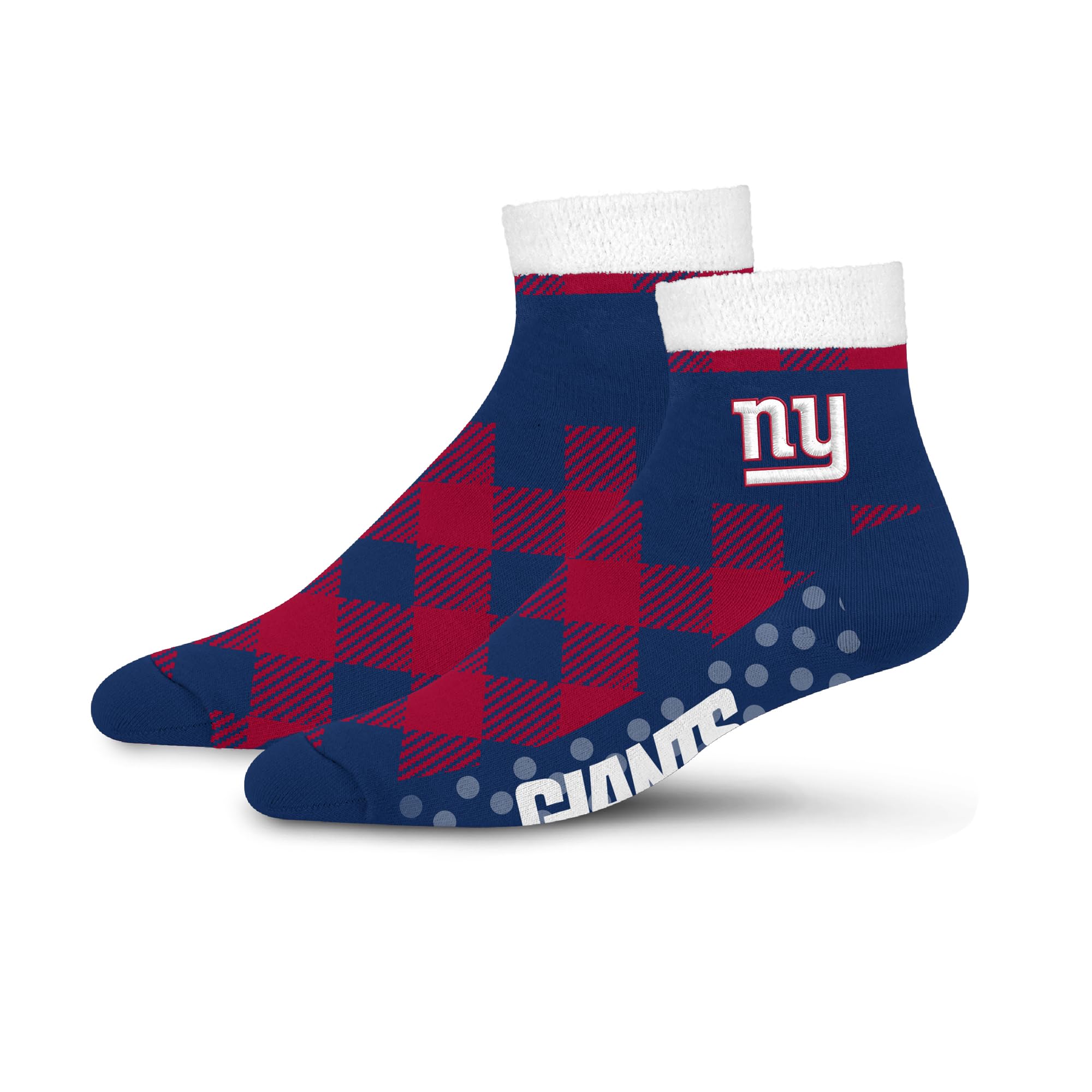 For Bare Feet NFL NEW YORK GIANTS Cozy Buff Plush Cabin Sock Team Color OSFM - Sports Gifts, Sports Memorabilia, Sports Collectibles, Fan Shop