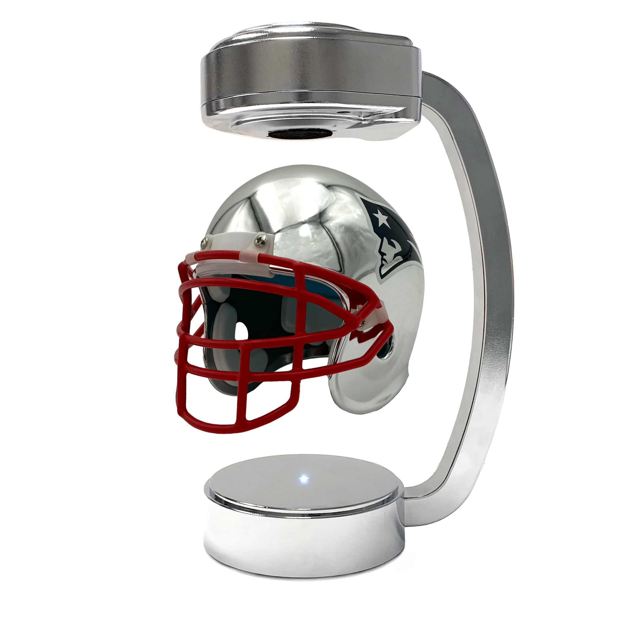 NFL New England Patriots Mini Metallic Hover Helmet - Sports Gifts, Sports Memorabilia, Sports Collectibles, Fan Shop