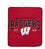 NCAA Wisconsin Badgers Vintage Arch Block Ultra Soft Blanket - Sports Gifts, Sports Memorabilia, Sports Collectibles, Fan Shop