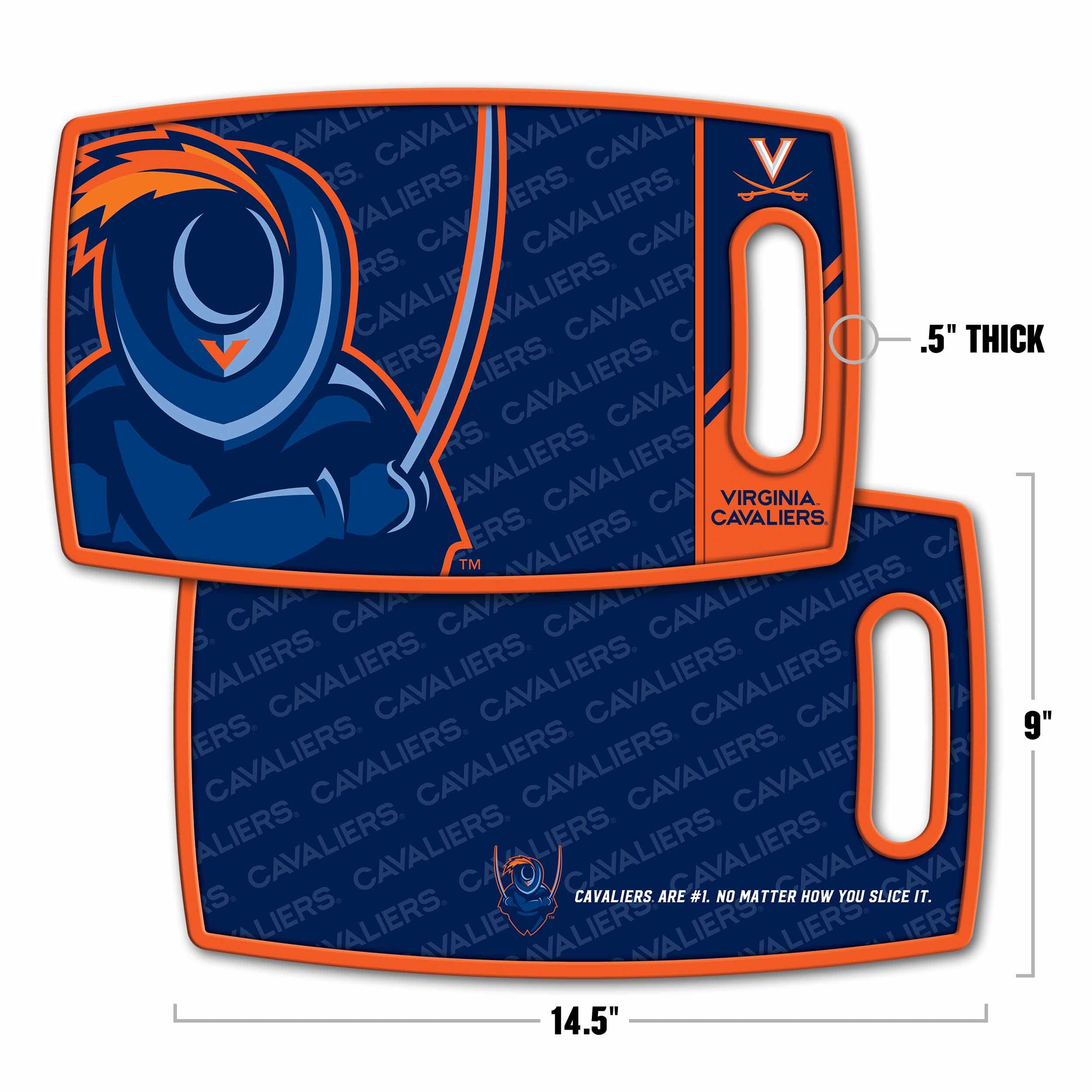 YouTheFan NCAA Virginia Cavaliers Logo Series Cutting Board - Sports Collectibles, Sports Memorabilia, Sports Fan Shop, Sports Gifts