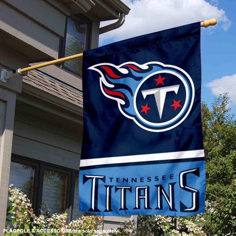 WinCraft Tennessee Titans Two Sided House Flag - Sports Collectibles, Sports Memorabilia, Sports Fan Shop, Sports Gifts