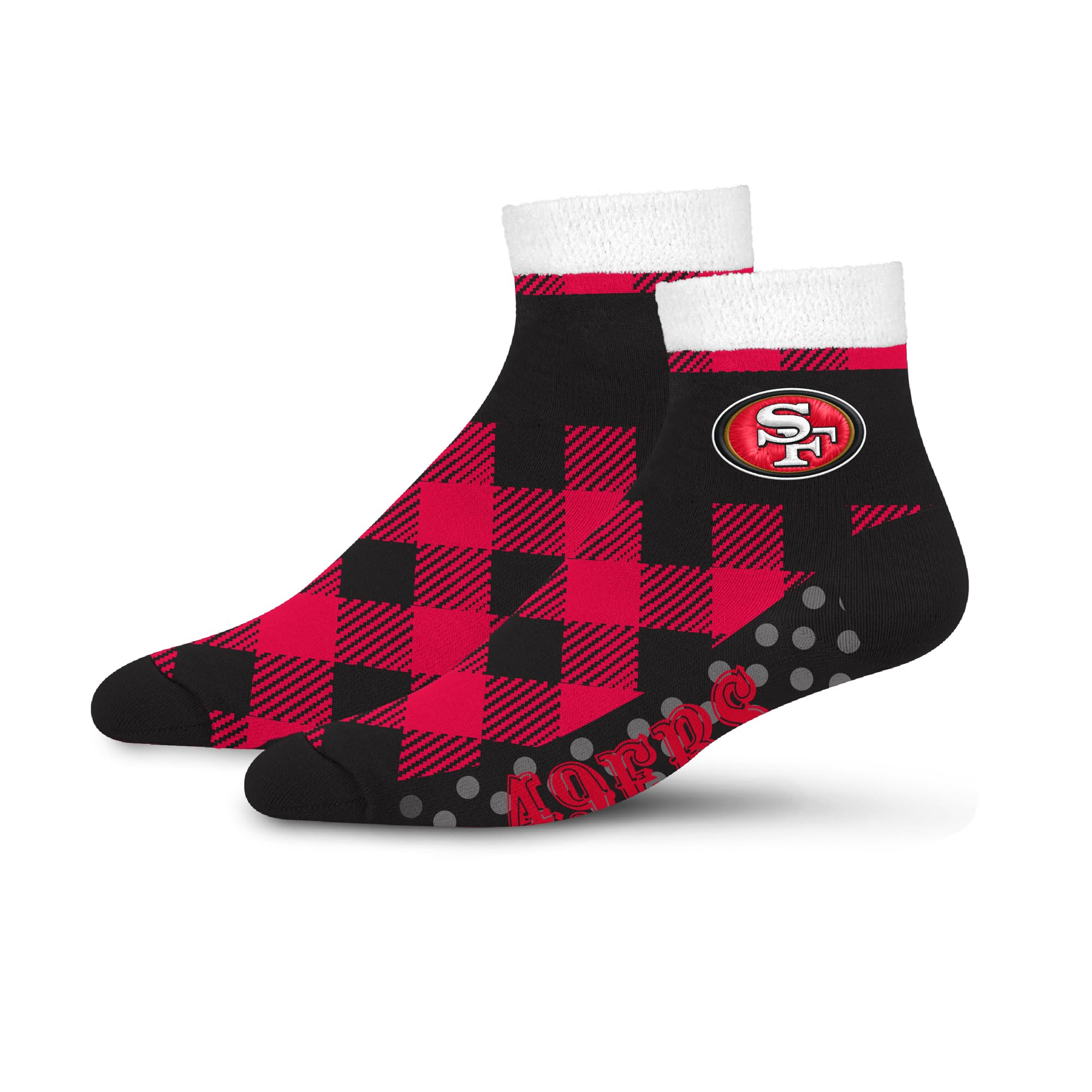 For Bare Feet NFL SAN FRANCISCO 49ERS Cozy Buff Plush Cabin Sock Team Color OSFM - Sports Gifts, Sports Memorabilia, Sports Collectibles, Fan Shop