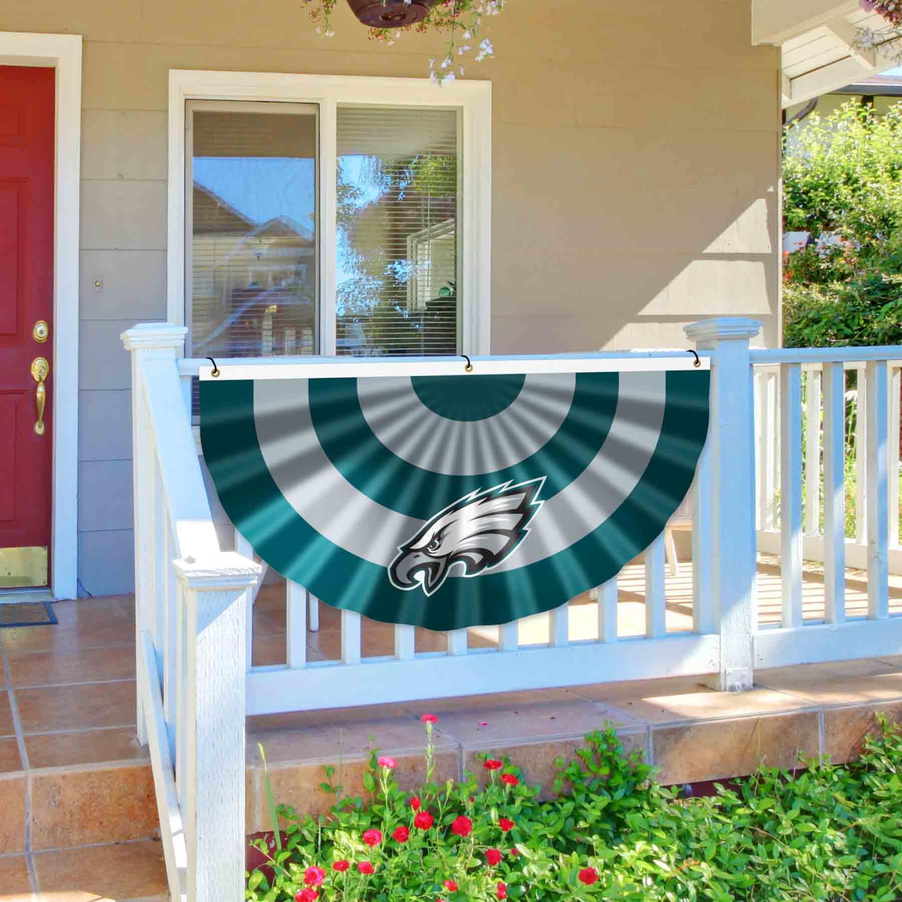 WinCraft Philadelphia Eagles Bunting Pleated Fan Banners - Sports Collectibles, Sports Memorabilia, Sports Fan Shop, Sports Gifts