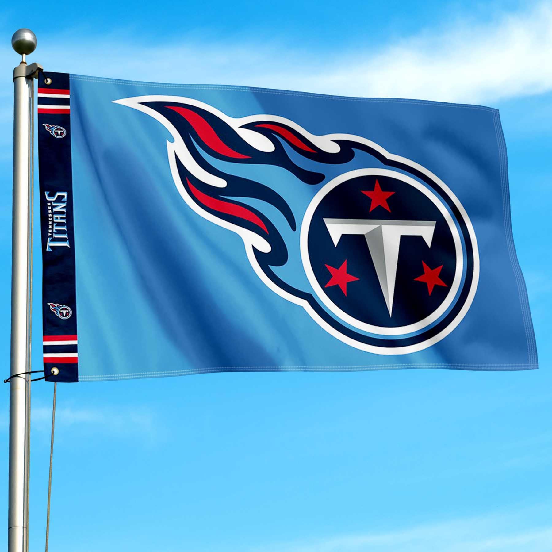 WinCraft Tennessee Titans Printed Header 3x5 Foot Banner Flag - Sports Collectibles, Sports Memorabilia, Sports Fan Shop, Sports Gifts