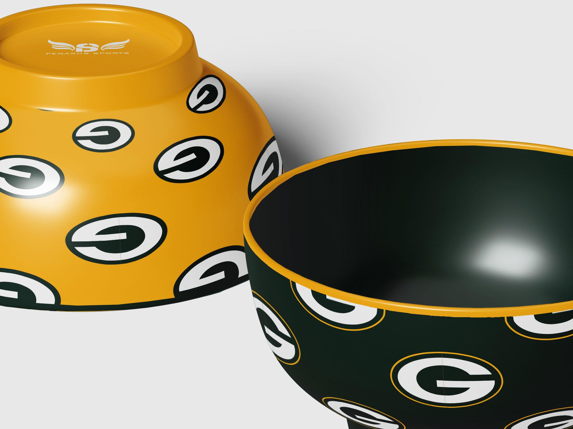 Pegasus Sports NFL Green Bay Packers Home and Away 2 Pack Serving Bowls - Sports Gifts, Sports Memorabilia, Sports Collectibles, Fan Shop