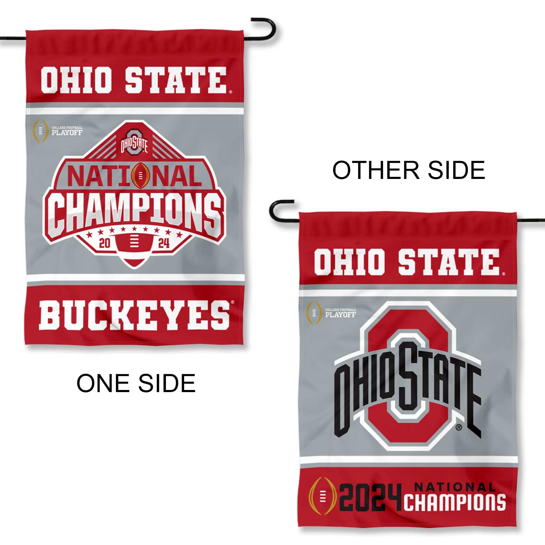 Ohio State Buckeyes 2024 National Champs Double Sided Garden Banner Flag - Sports Collectibles, Sports Memorabilia, Sports Fan Shop, Sports Gifts