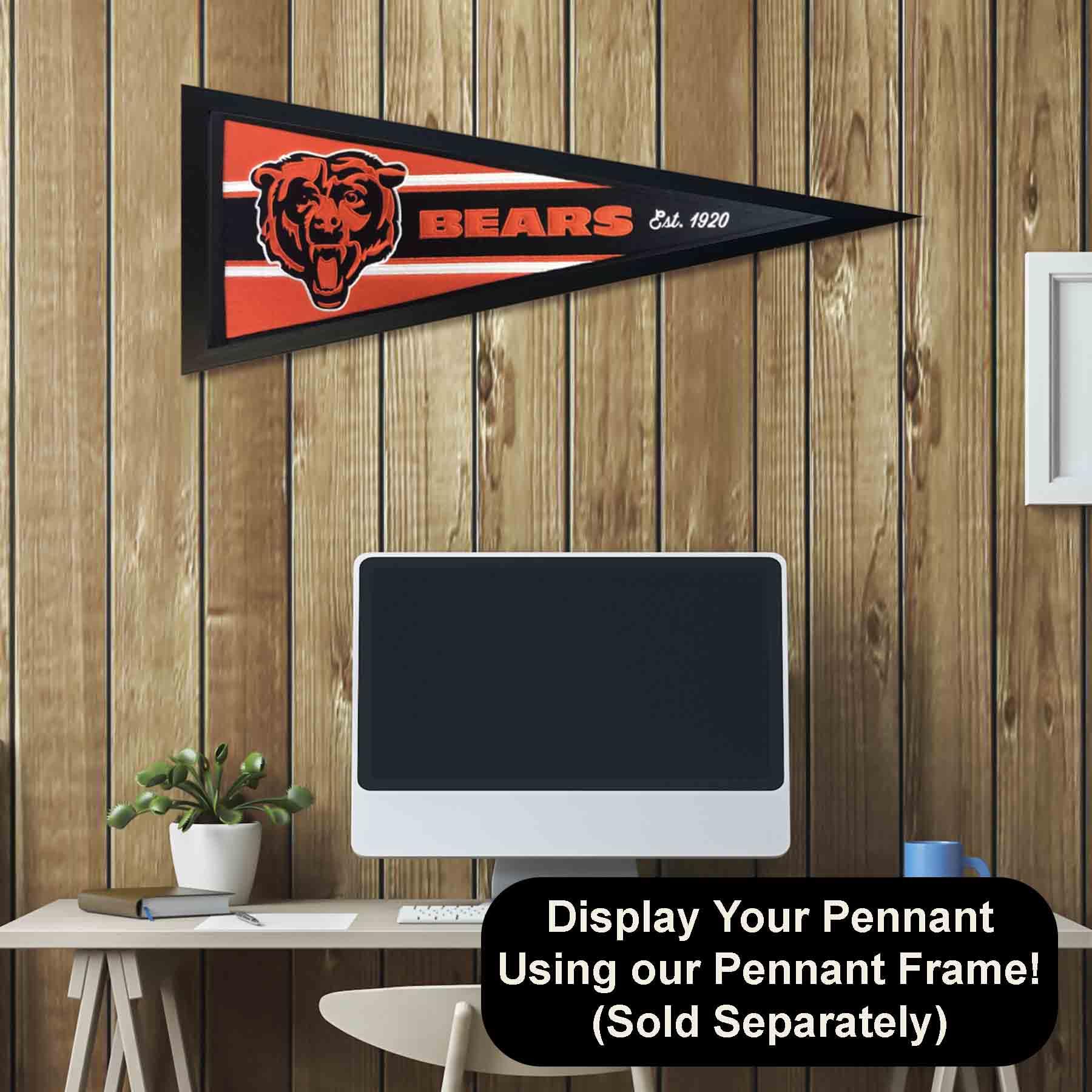 WinCraft Chicago Bears Embroidered and Sewn Pennant - Sports Collectibles, Sports Memorabilia, Sports Fan Shop, Sports Gifts