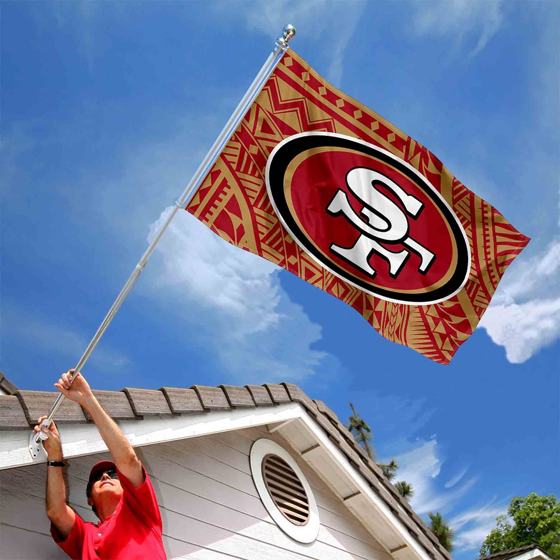 San Francisco 49ers Samoan Banner and Tapestry Wall Tack Pads - Sports Collectibles, Sports Memorabilia, Sports Fan Shop, Sports Gifts