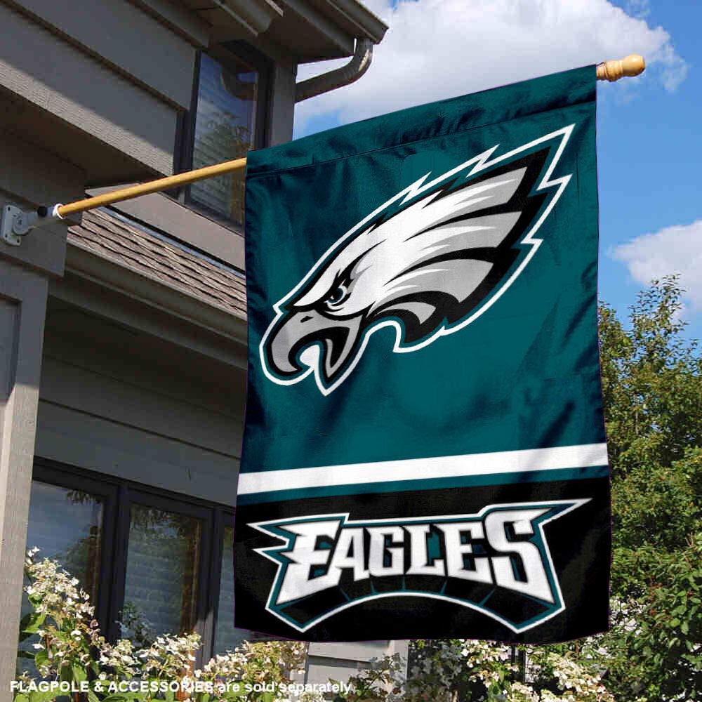 WinCraft Philadelphia Eagles Two Sided House Flag - Sports Collectibles, Sports Memorabilia, Sports Fan Shop, Sports Gifts