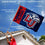 College Flags & Banners Co. Liberty Flames Logo Flag and Pole Bracket Mount Bundle - Sports Collectibles, Sports Memorabilia, Sports Fan Shop, Sports Gifts