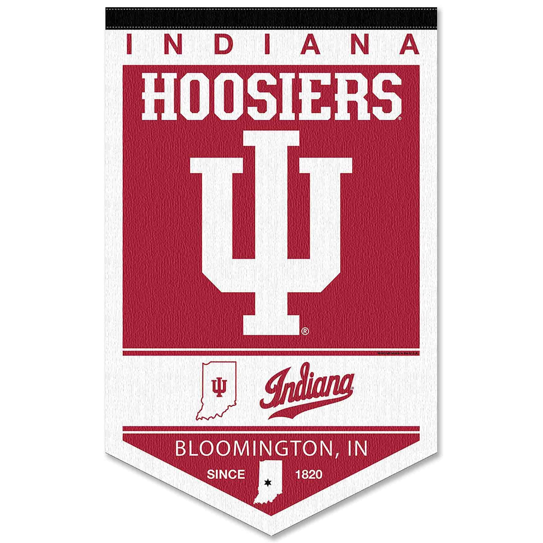College Flags & Banners Co. Indiana Hoosiers Heritage History Banner Pennant - Sports Collectibles, Sports Memorabilia, Sports Fan Shop, Sports Gifts