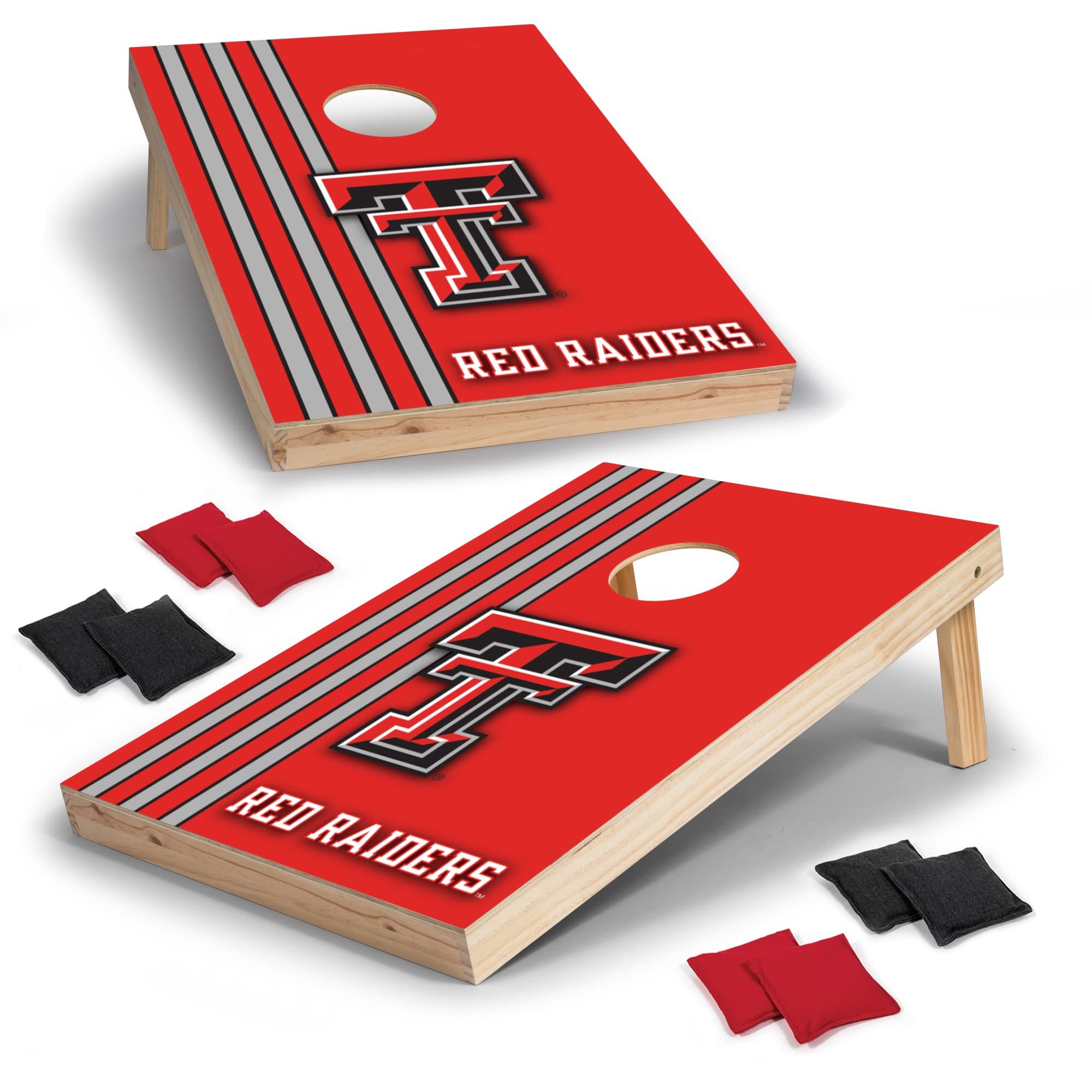 Wild Sports 2' x 3' Set with Direct Print HD Team Graphics – Great Gift for Any NCAA Fan! Bean Bag Toss Family Outdoor Games – Texas Tech Red Raiders - Sports Collectibles, Sports Memorabilia, Sports Fan Shop, Sports Gifts