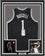 Framed Autographed/Signed D'Angelo Russell 35x39 Brooklyn Black Basketball Jersey JSA COA
