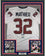 Framed Autographed/Signed Tyrann Mathieu 35x39 Houston White Football Jersey Beckett BAS COA