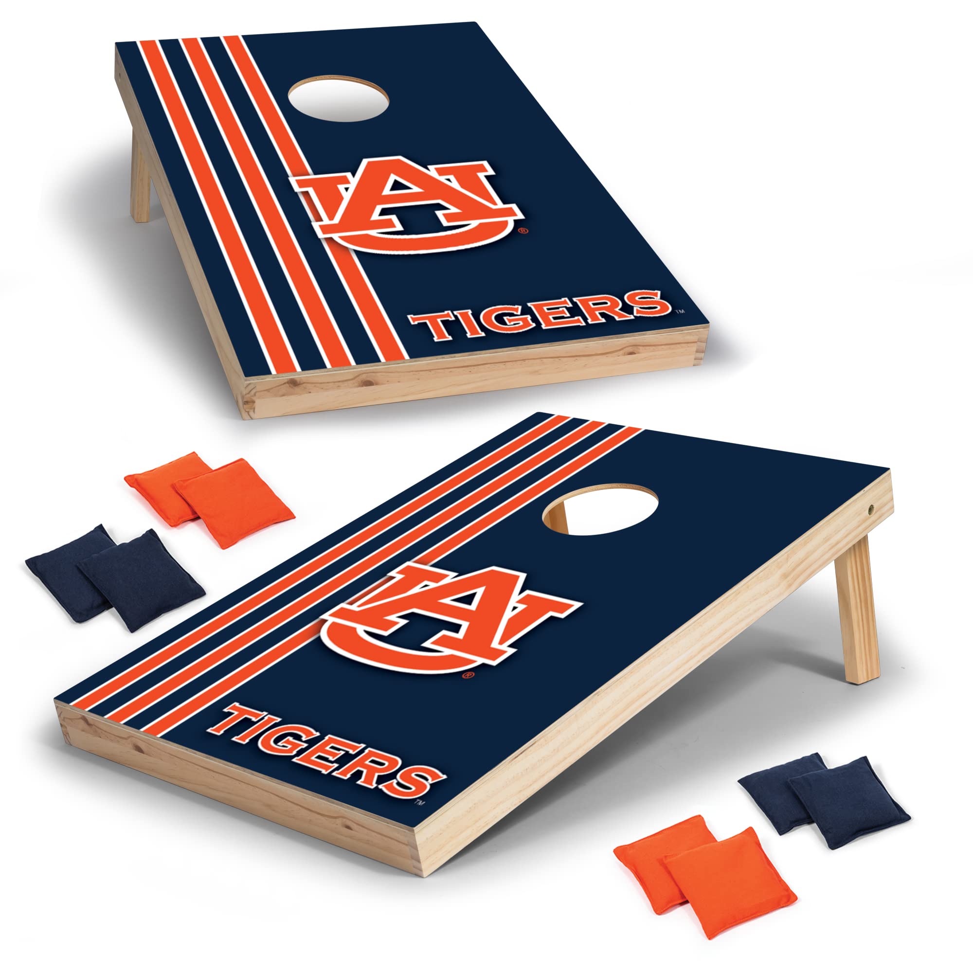 Wild Sports 2' x 3' Set with Direct Print HD Team Graphics – Great Gift for Any NCAA Fan! Bean Bag Toss Family Outdoor Games – Auburn Tigers - Sports Collectibles, Sports Memorabilia, Sports Fan Shop, Sports Gifts