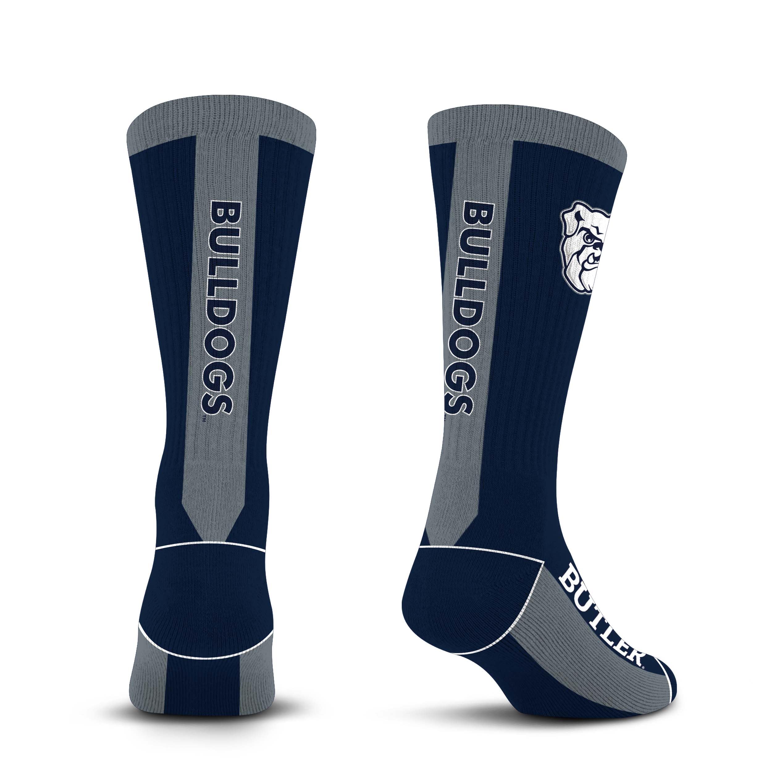 For Bare Feet NCAA BUTLER BULLDOGS MVP Crew Sock Team Color Large - Sports Gifts, Sports Memorabilia, Sports Collectibles, Fan Shop