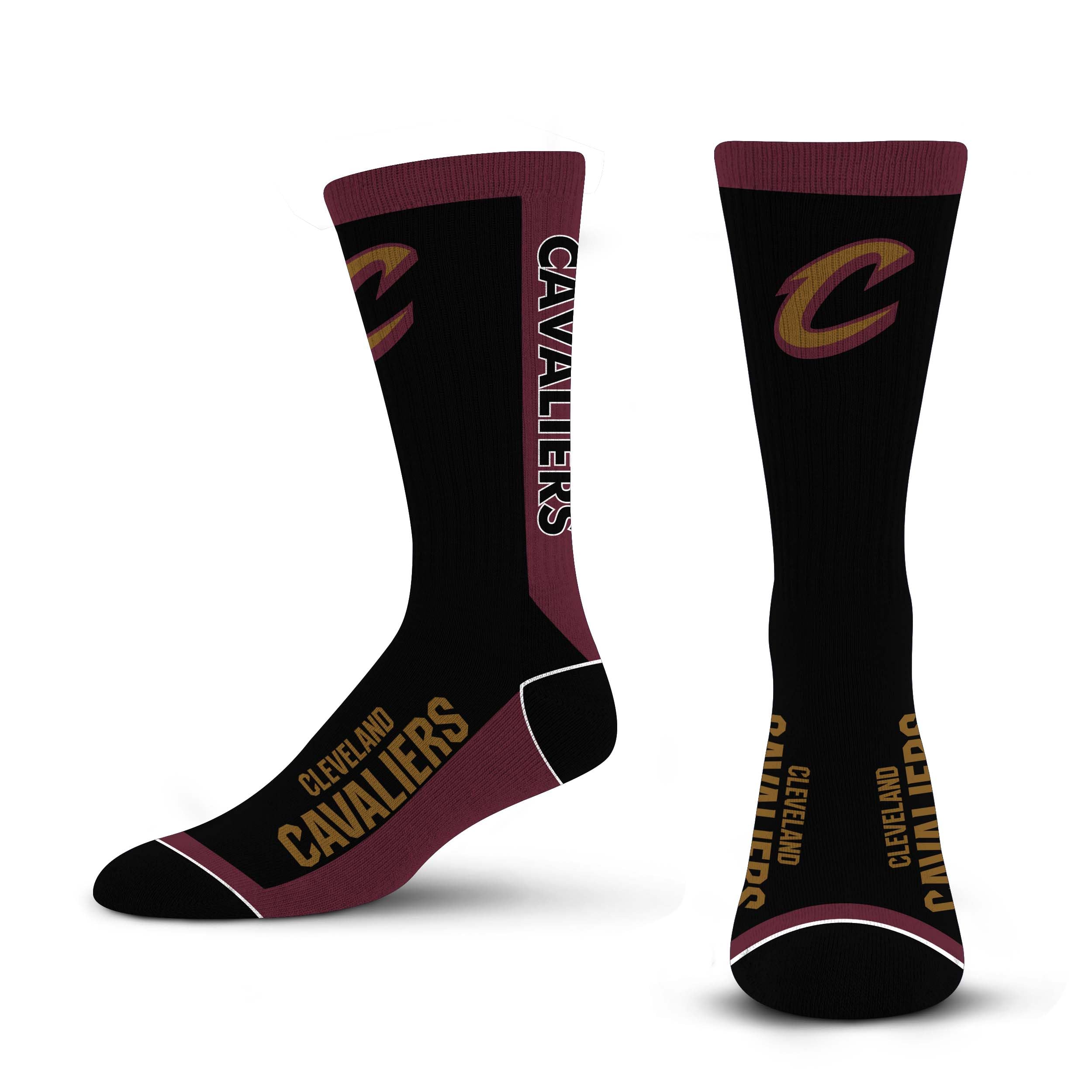 For Bare Feet NBA CLEVELAND CAVALIERS MVP Crew Sock Team Color Large - Sports Gifts, Sports Memorabilia, Sports Collectibles, Fan Shop