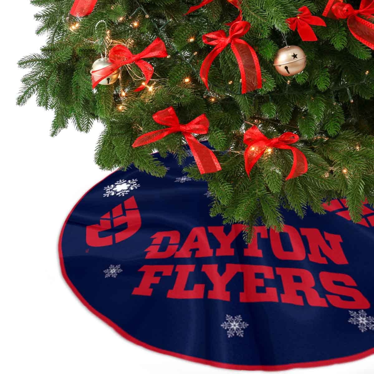 Dayton Flyers Christmas Tree Skirt Large Xmas Tree Collar Ornament - Sports Collectibles, Sports Memorabilia, Sports Fan Shop, Sports Gifts