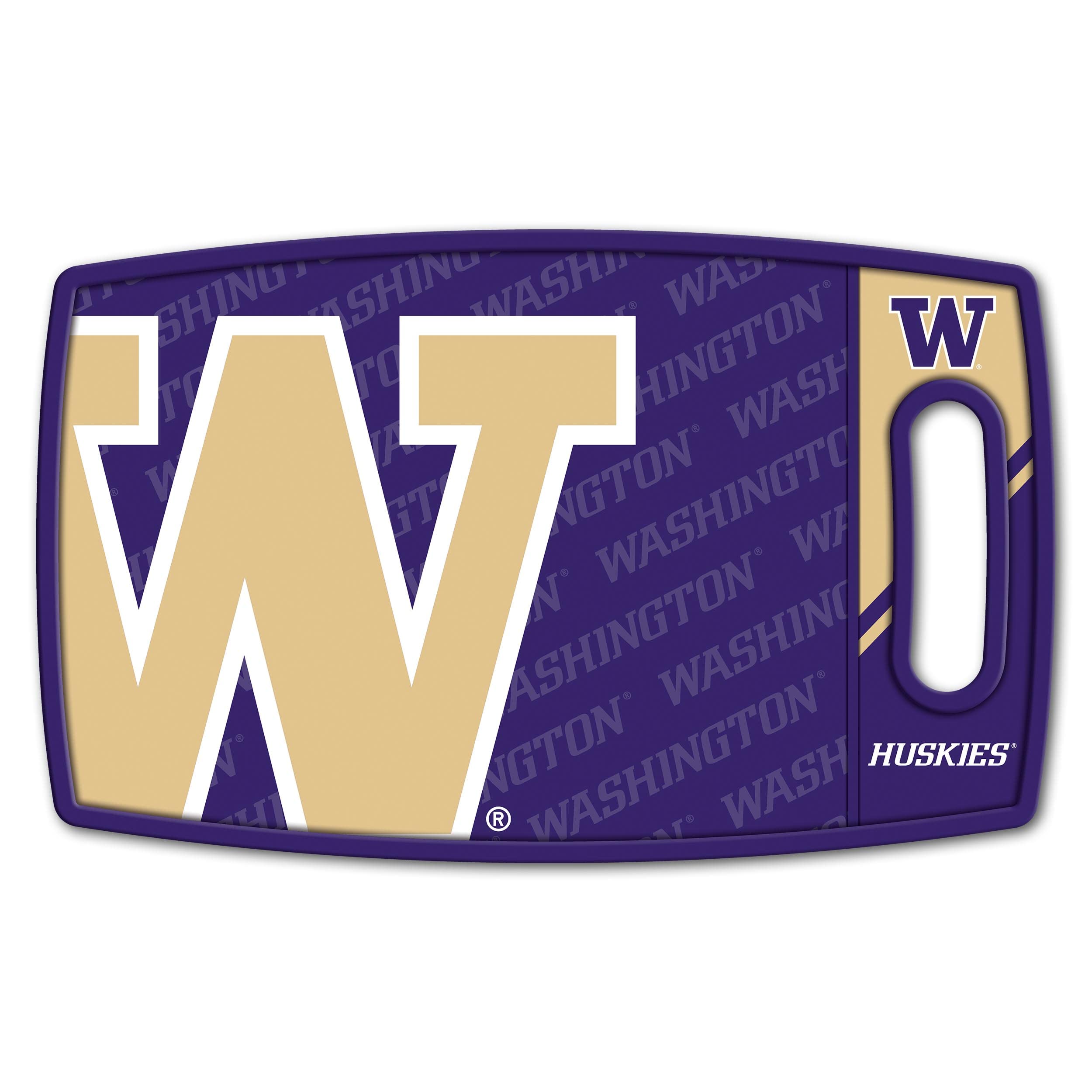 YouTheFan NCAA Washington Huskies Logo Series Cutting Board - Sports Collectibles, Sports Memorabilia, Sports Fan Shop, Sports Gifts