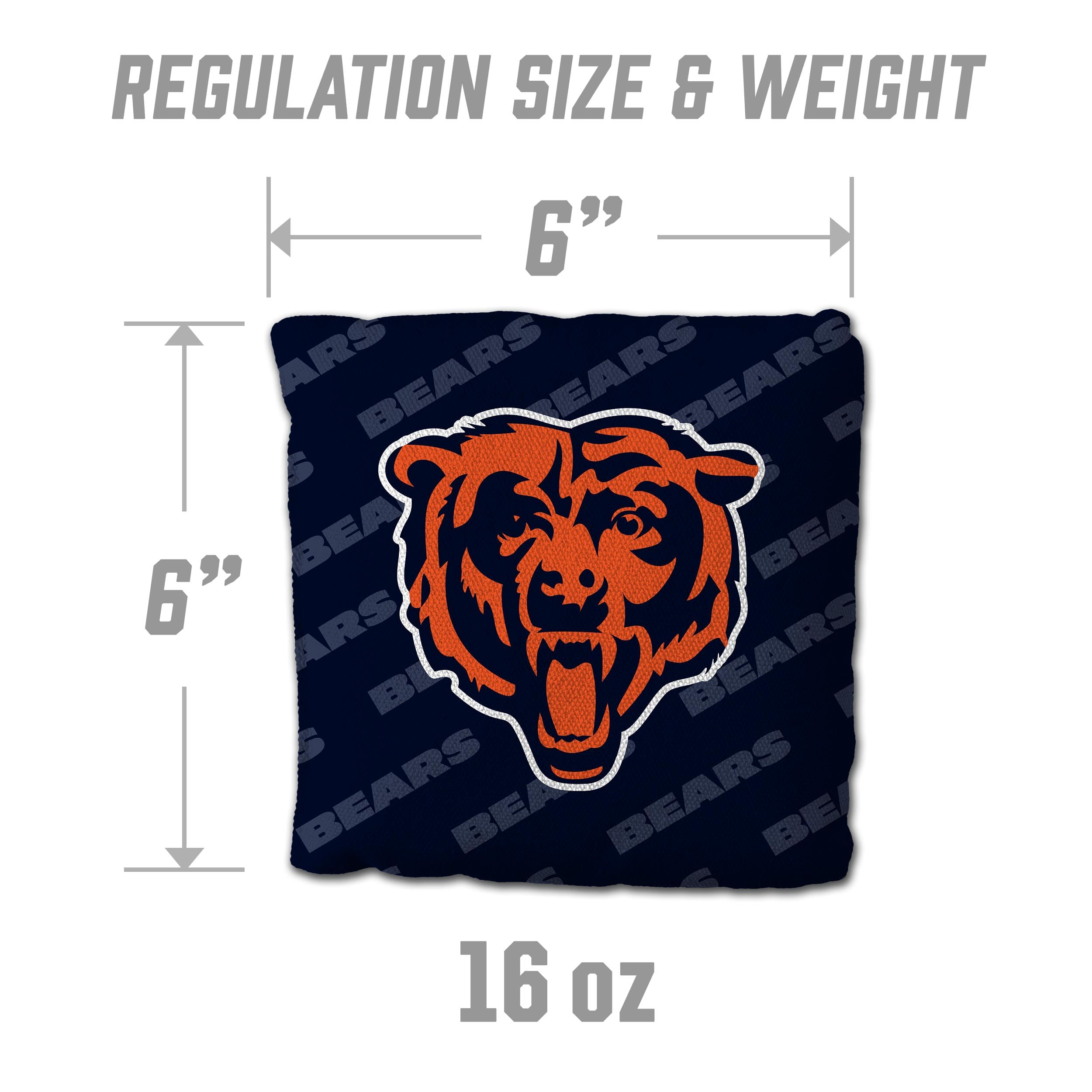 YouTheFan NFL Chicago Bears Cornhole Bags - 4PK - Blue - Sports Collectibles, Sports Memorabilia, Sports Fan Shop, Sports Gifts