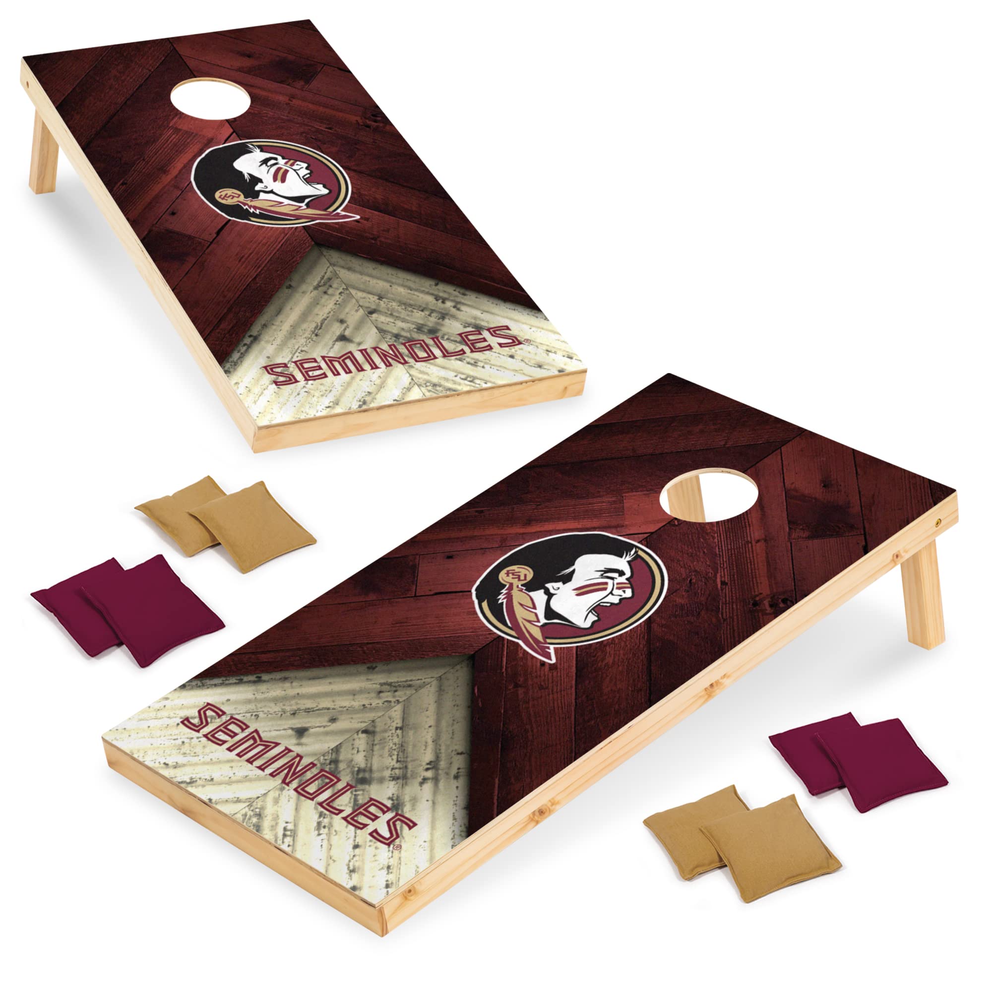 Wild Sports 2' x 4' Regulation Size College Set with Direct Print HD Team Graphics Great Gift for Any NCAA Fan! Bean Bag Toss Family Outdoor Game - Sports Collectibles, Sports Memorabilia, Sports Fan Shop, Sports Gifts