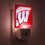YouTheFan NCAA Wisconsin Badgers Logo Series Nite Light - Sports Collectibles, Sports Memorabilia, Sports Fan Shop, Sports Gifts
