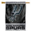WinCraft San Antonio Spurs Black Primary Logo House Banner Flag - Sports Collectibles, Sports Memorabilia, Sports Fan Shop, Sports Gifts