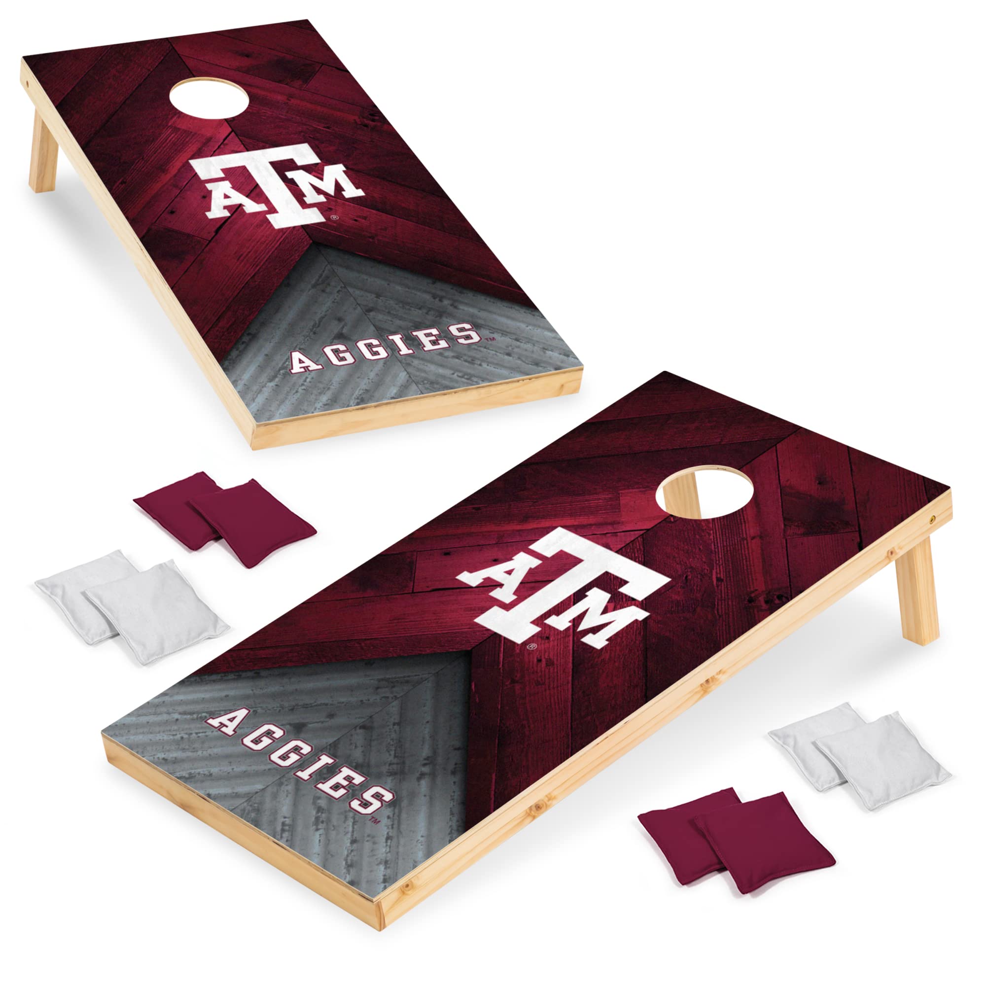 Wild Sports 2' x 4' Regulation Size College Set with Direct Print HD Team Graphics Great Gift for Any NCAA Fan! Bean Bag Toss Family Outdoor Game - Sports Collectibles, Sports Memorabilia, Sports Fan Shop, Sports Gifts