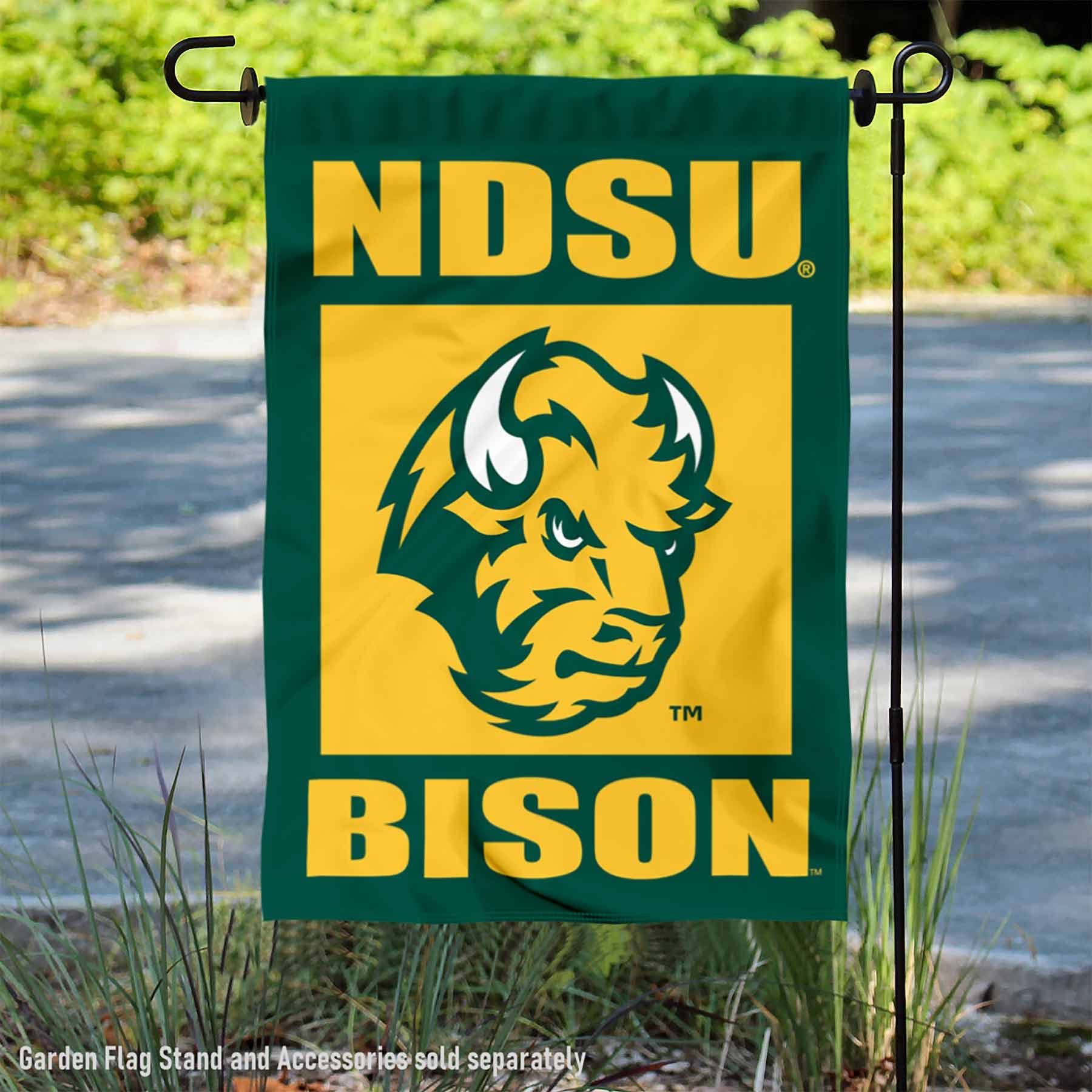 NDSU Bison Garden Flag and Yard Banner - Sports Collectibles, Sports Memorabilia, Sports Fan Shop, Sports Gifts