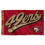 WinCraft San Francisco 49ers Script Logo Premium Flag - Sports Collectibles, Sports Memorabilia, Sports Fan Shop, Sports Gifts