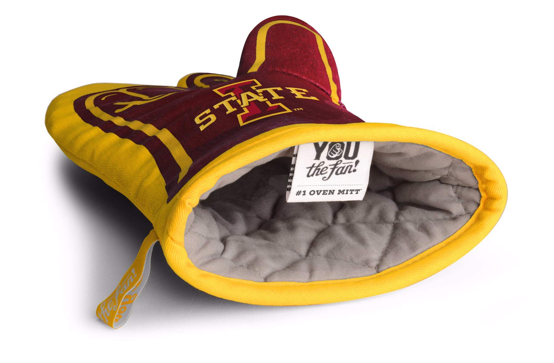 YouTheFan NCAA Iowa State Cyclones #1 Oven Mitt, Team Color, 13.25" x 6.5" - Sports Collectibles, Sports Memorabilia, Sports Fan Shop, Sports Gifts