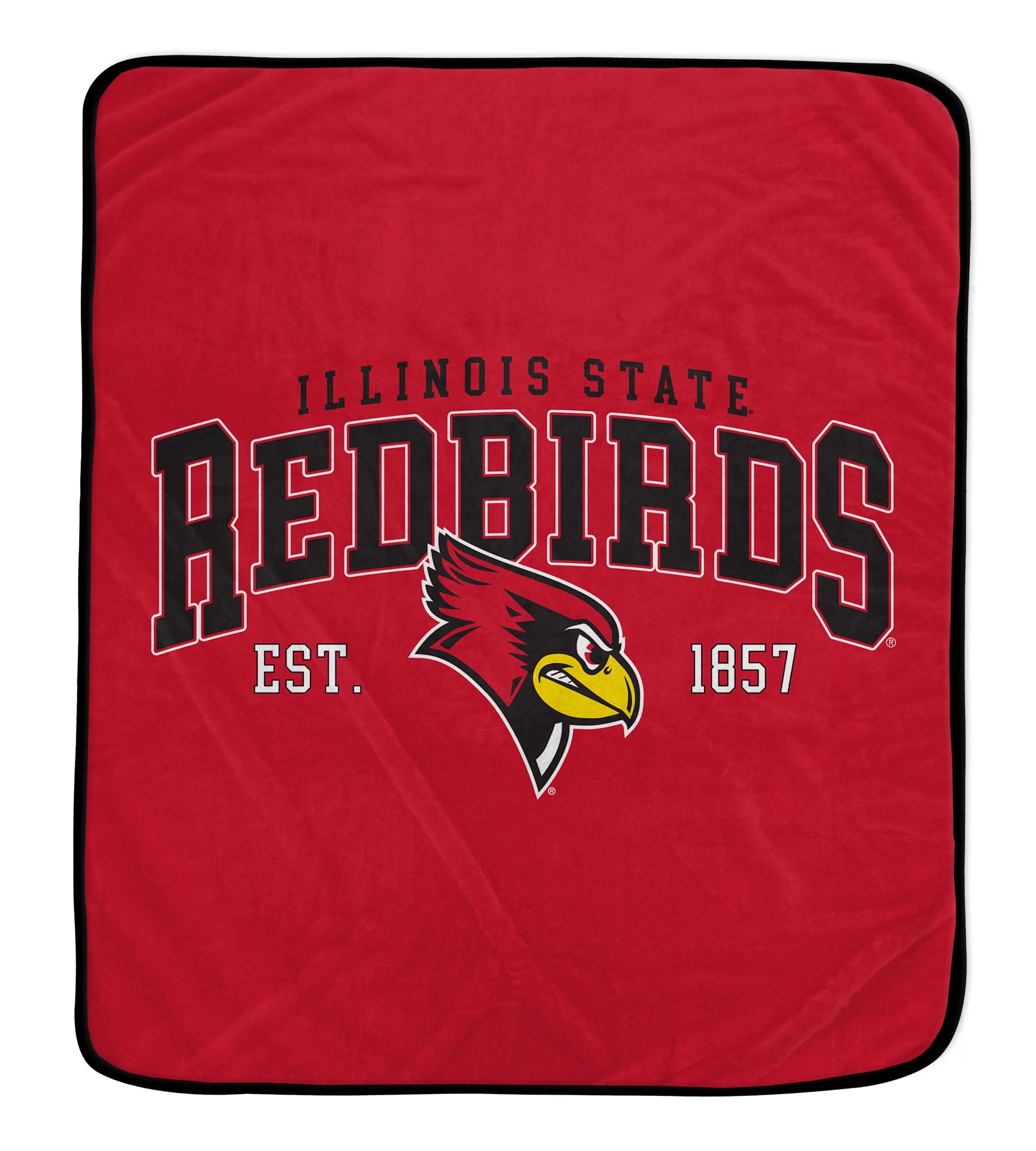 NCAA Illinois State Redbirds Vintage Arch Block Ultra Soft Blanket - Sports Gifts, Sports Memorabilia, Sports Collectibles, Fan Shop