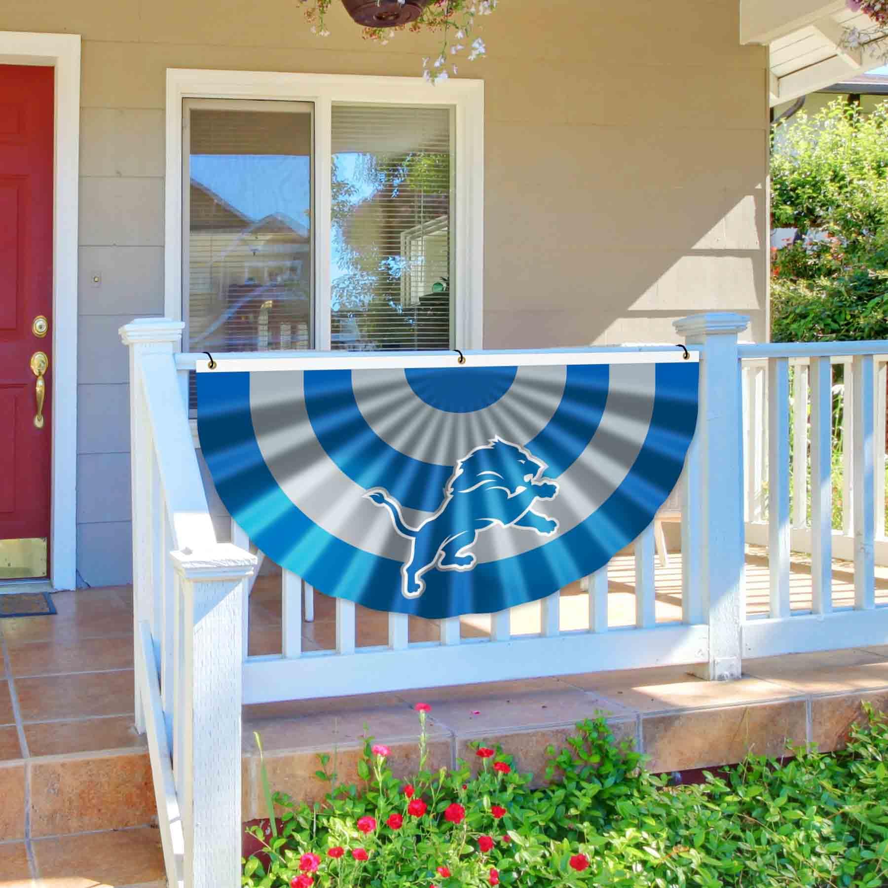 WinCraft Detroit Lions Bunting Pleated Fan Banners - Sports Collectibles, Sports Memorabilia, Sports Fan Shop, Sports Gifts