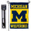 College Flags & Banners Co. University of Michigan Garden Banner and Pole Holder Set - Sports Collectibles, Sports Memorabilia, Sports Fan Shop, Sports Gifts